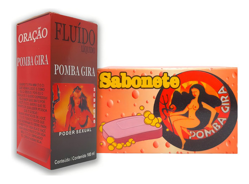 Kit Sabonete Perfumado Da Pomba Gira Fluído Líquido 100 Ml