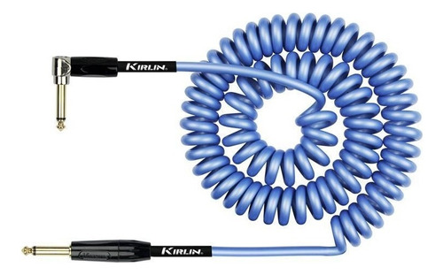 Cable Kirlin Guitarra Bajo 9 Mts Espiral, Reducción Ruido Bl