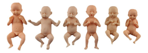Conjunto De 6 Muñecas Realistas Cuerpo Bebé Recién Nacido