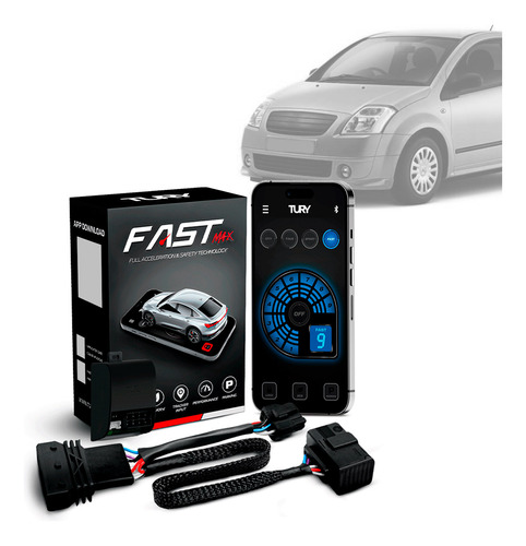 Módulo Acelerador Pedal Fast Com App Citroen C2 03 04 05