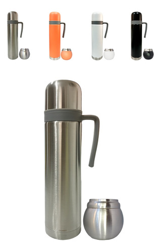 Combo Termo 750ml + Mate 120ml Acero Inox Comet Css