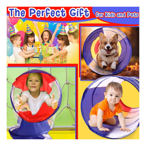 Túnel De Juego Multicolor De 4 Pcs Sim -woins Corte Para Y 6