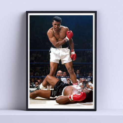 Cuadro Muhammad Ali Boxeo Decorativo 30x40cm Listo P Colgar