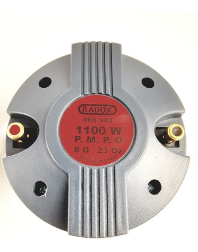 Driver De Compresion Agudo Tweeter 1100w Radox 066-943 Color Gris