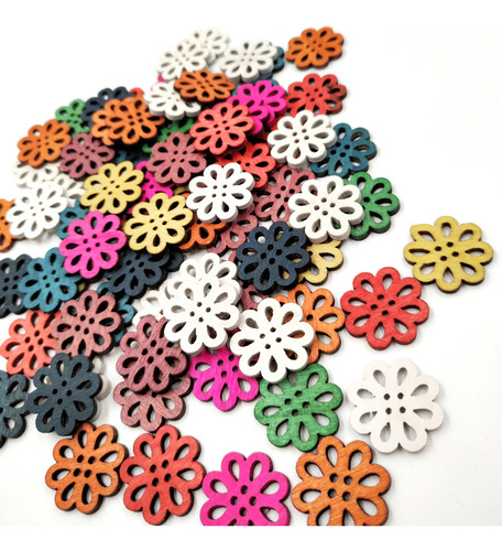 100pcs Botones De Mezclados De Del Hueco Del Agujero Para