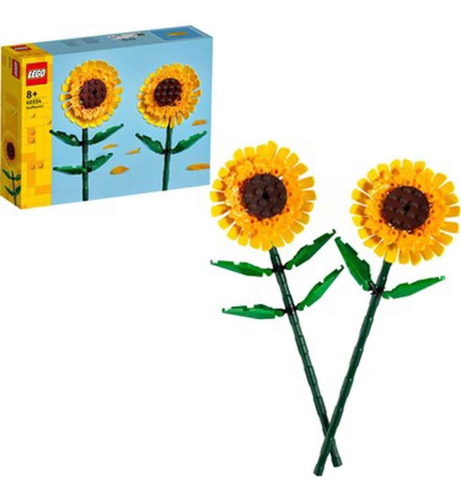Kit De Construccion Lego Diseno De 2 Girasoles 191 Piezas