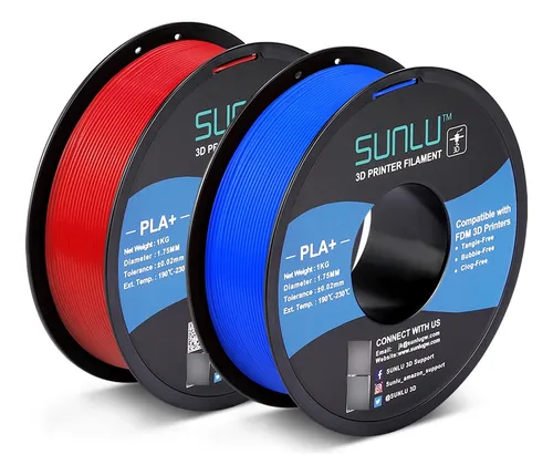Carrete Pla Plus Azul Rojo