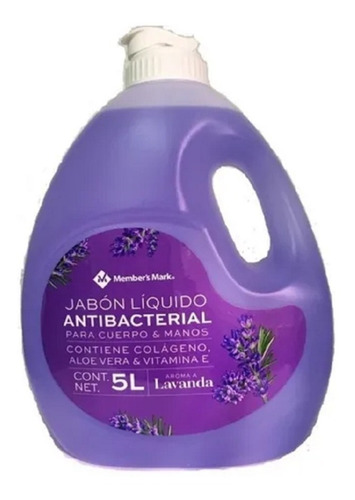 Jabón Líquido Antibacterial Members Mark 5l Aroma Lavanda