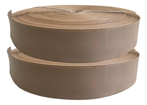 Cinta Rompevientos Plastica Malla Ciclonica Rollo De 20 M2 Ancho 6.3 Cm Color Beige