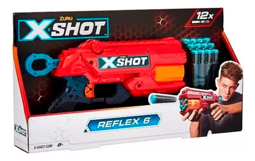 Pistola Lanza Dardos Zuru X-shot Revolver Tk-6 Reflex - Rex