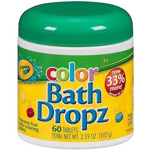 Crayola Color Bath Dropz - 3.59 Onzas (60 Tabletas) Por Toy.