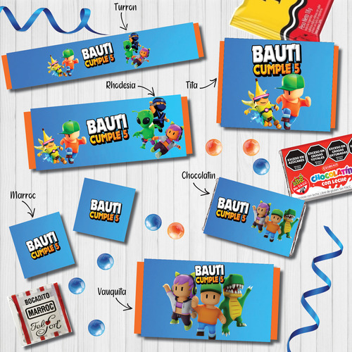 Kit Imprimible Personalizado Stumble Guys Cumple