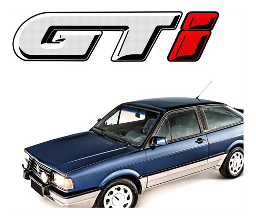 Adesivo Compatível Gol Gti Até 1994 Tampa Porta Malas R019 Cor PRATA