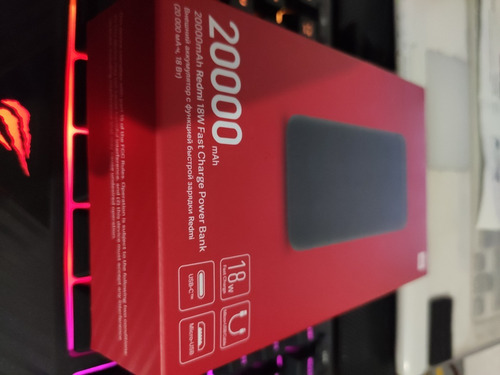 Imagen 7 de 7 de Xiaomi Redmi Power Bank 20000 Mah 18w Fast Charge Negro
