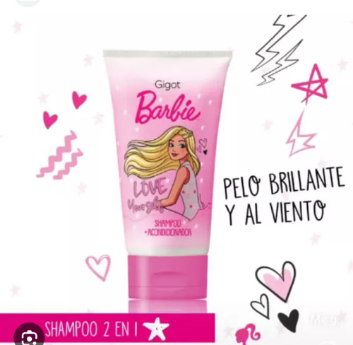 Gigot Barbie Shampoo 2 En 1 (champú + Acondicionador )150 Ml