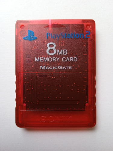 Memory Card Original Para Playstation 2 Edición Red 
