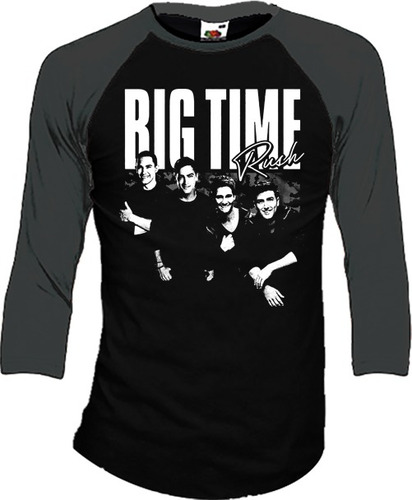 Big Time Rush Playeras Manga 3/4 Para Hombre Y Mujer D01