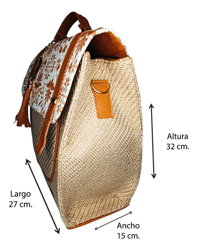 Mochila Cassaba Yute Premium Dama Accesorios Moch98