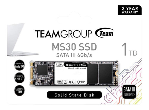 Teamgroup Ms30 1tb With Slc Cache 3d Nand Tlc M.2 2280 Sa...