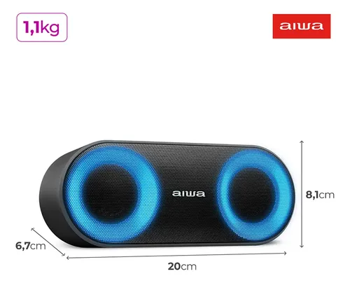 Aiwa AWS-SP-01 Caixa De Som Speaker Bluetooth Cor Preto Aiwa - 11