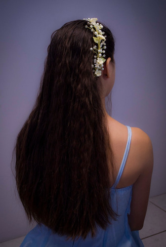 Imagen 5 de 10 de Tocado Diadema Tiara Novia Xv Primera Comunión Inés