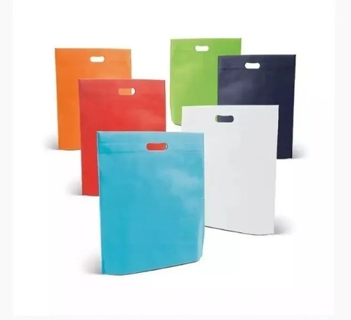 Pack 50 Unidades Bolsa Ecológica Tnt Reciclable 35 X 45 