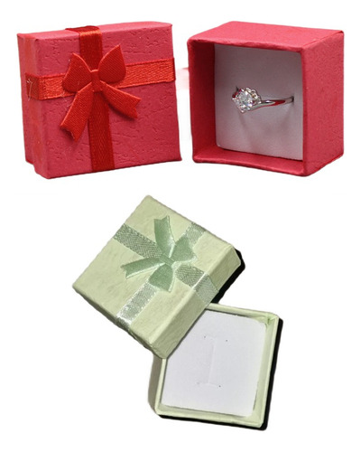 Imagen 1 de 4 de Set 24 Cajas De Regalo Para Joyas 2 Tonos 4x4cm.