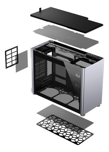 Caja De Juegos Jonsplus I100 Pro Mini-itx, Aleación De Plata