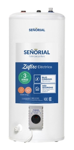  Termotanque Señorial De 95 Lts Electrico Zafiro 3 Años Gtia