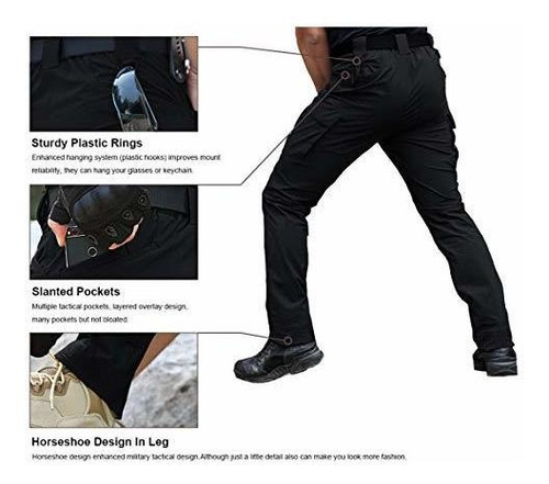 Imagen 4 de 7 de Pantalones Tacticos Militares De Secado Rapido Para Hombres