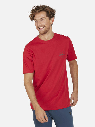 Polera Classic Stamp Hombre Rojo Maui And Sons