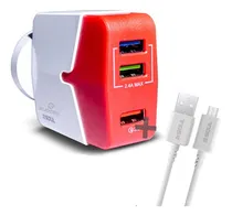 Comprar Cargador Pared Soul 3 Usb + Cable Micro Usb 3.0 Carga Rapida Color MICROUSB