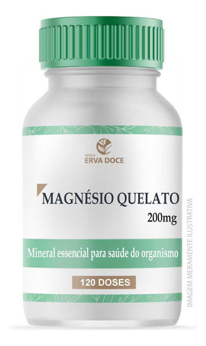 Magnesio Quelato 200mg 120 Doses