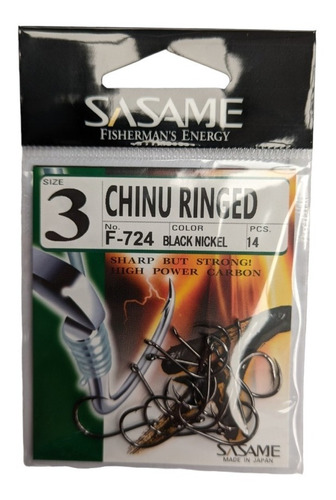 Anzuelo Sasame Chinu Ringed F-724 (3) Boga Carpa Variada