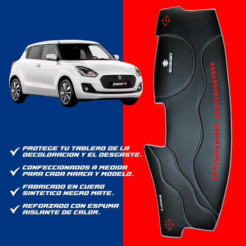 Protector De Tablero Para Suzuki Swift 2023 Tacto Cuero