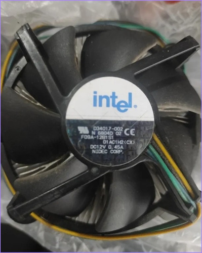 Cooler Disipador Intel Stock Socket Lga 775 Negro (Usado)