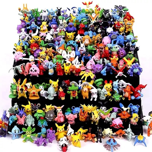 Pokémon: 48 Figuras De Colección Al Azar Sin Repetir 2-3 Cm