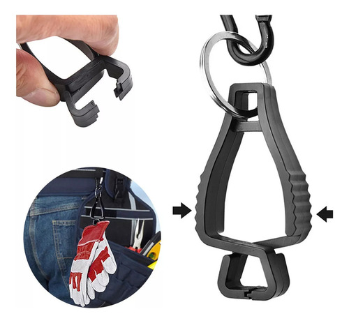 Soporte Para Sujetar Guantes, Pinza De Seguridad En Las 5 Pi