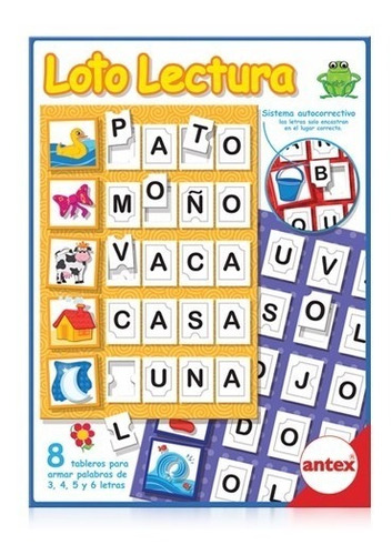 Loto Lectura Juego Aprender Leer Escribir Antex Mundo Manias