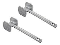 Comprar Set X2 Martillo Bate Bife Para Carne Tiernizador De Aluminio