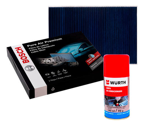 Filtro Cabine Antiviral Bosch Ecosport 2013 A 2021 + Spray