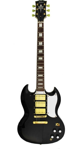 Tokai Sg65sbb Guitarra Electrica Tipo Sg 3 Humbuckers Negro