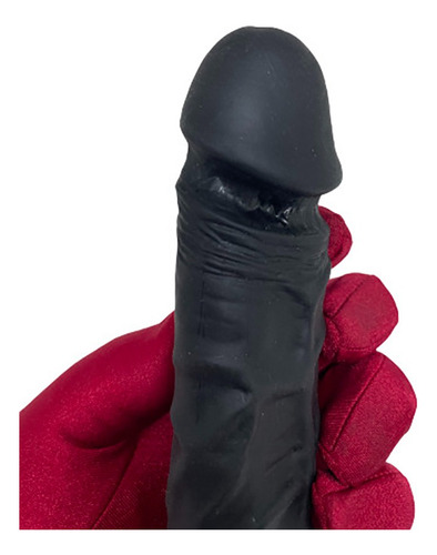 Gorro hueco para pene que engrosa una gran polla de 20 cm, pene suave, color negro