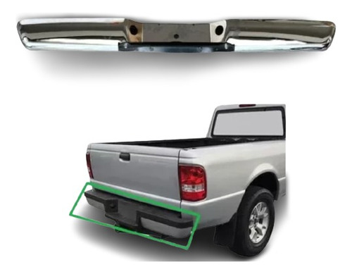 Defensa Trasera Ford Ranger 1993-2012/mazda 1998-2010 S/hule