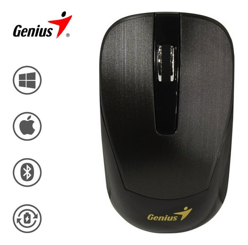 Mouse Inalámbrico Genius Eco-8015 C-batería Recargable-choco