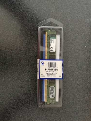 Memoria Ram Color Verde  8gb 1 Kingston Kcp316nd8/8