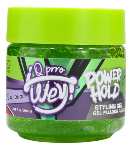 Gel Fijador Para Peinar Cabello Sin Alcohol 250ml, Qprro Wey