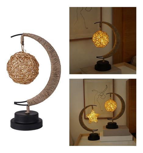 Luz De Noche Led Lámpara De Luna Decoración De Dormitorio