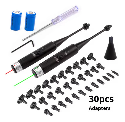 Colimador Laser Calibrar Arma 32 Adaptadores
