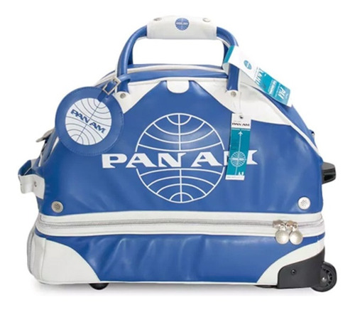 Bolso 2 En 1 Valija De Cabina Pan Am Trolley Manija Ruedas